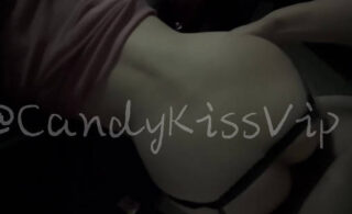 Underground car sex, scared to death, someone came halfway through – CandyKiss