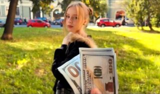 Offered a Russian chick money and she is ready to fuck