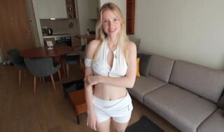 Russian blonde did sex yoga with her boyfriend