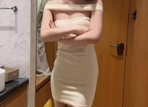 White pencil skirt, uniform, stockings, and high heels – Affectionate Little K